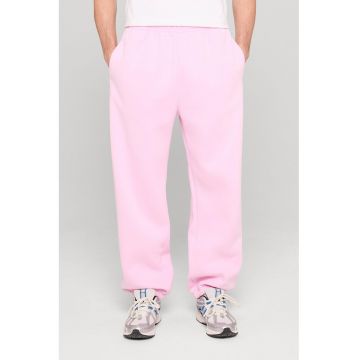 Pantaloni de trening cu croiala relaxed-fit si buzunare - Roz deschis