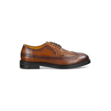 Pantofi barbati -  din piele naturala - maro