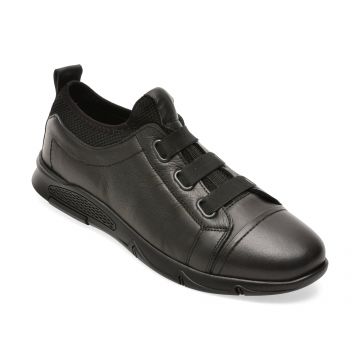 Pantofi sport BITE THE BULLET negri, CASP8, din piele naturala