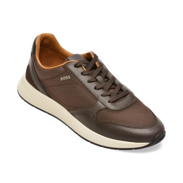 Pantofi sport BOSS maro, 8757, din material textil