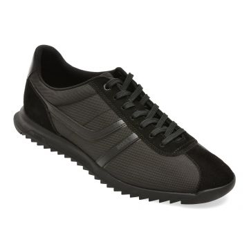 Pantofi sport BOSS negri, 8479, din material textil