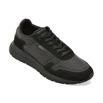 Pantofi sport BOSS negri, 8945, din material textil