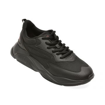 Pantofi sport HUGO negri, 6960, din material textil