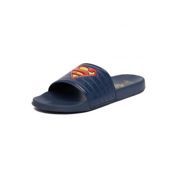 Papuci barbati -  bleumarin - textil - interior sintetic -