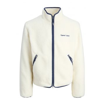 Pulover barbati - Jack Jones - poliester - ecru/albastru -