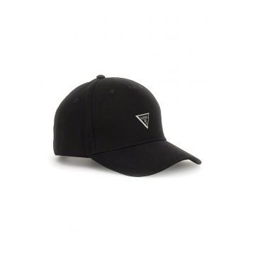 Sapca din bumbac cu logo London - Negru
