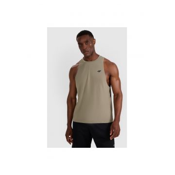 Top Trening Rapid Uscare Barbati  Kaki - Material Sintetic - Ideal Antrenamente - Marime