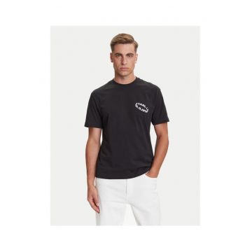 Tricou barbati  negru - bumbac