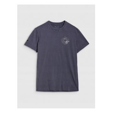 Tricou Barbati  Sportstyle - Bumbac 100% - Antracit - Regular Fit - Imprimeu Subtil - Sezon SS25