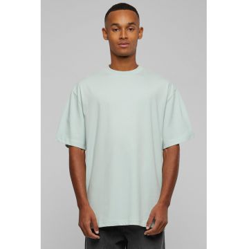 Tricou din bumbac cu decolteu la baza gatului