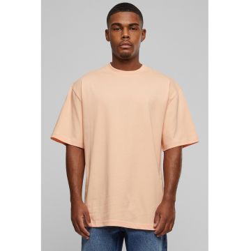 Tricou din bumbac cu decolteu la baza gatului