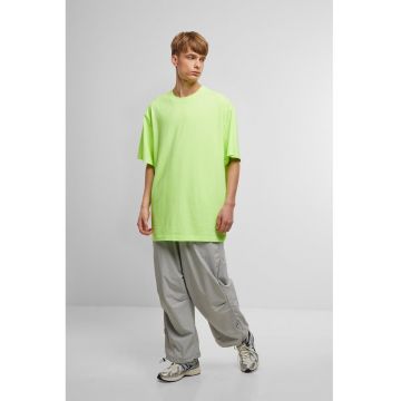 Tricou din bumbac cu decolteu la baza gatului