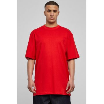 Tricou din bumbac cu decolteu la baza gatului