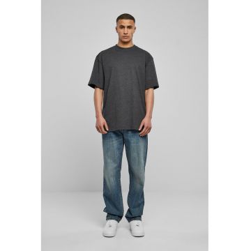Tricou din bumbac cu decolteu la baza gatului