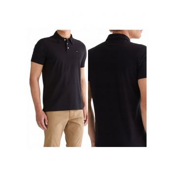Tricou Polo Barbati -  Negru - Bumbac 100% - Polo Shirt - Premium - Confortabil - Pentru Tinute Casual - Design Modern - Negru
