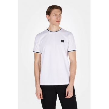 Tricou regular fit din bumbac - Alb optic