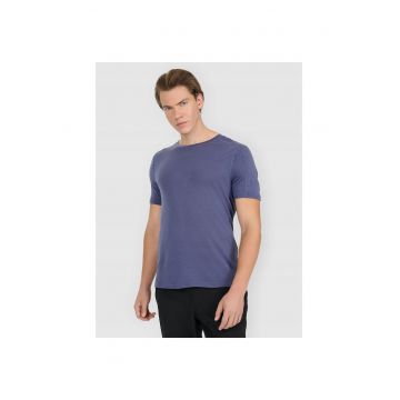 Tricou sport  bumbac confortabil - bleumarin