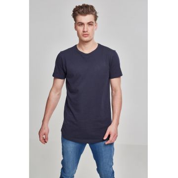 Tricou uni cu maneci scurte - Bleumarin
