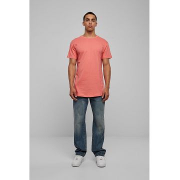 Tricou uni cu maneci scurte - Coral