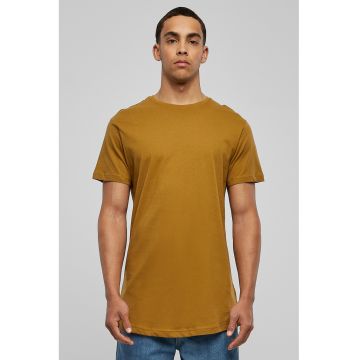 Tricou uni cu maneci scurte - Ocru