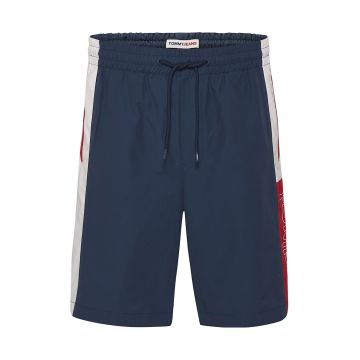 Bermude relaxed fit cu model colorblock