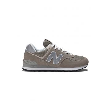 Pantofi sport din piele intoarsa cu garnituri din plasa 574