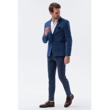 Sacou casual cu revere decupate