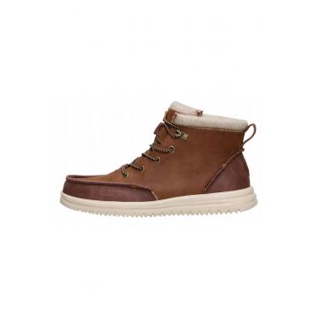 Ghete barbatesti - Hey Dude - Bradley Classic Tumbled - maro cognac - marimea 45 - cu sireturi - imblanite