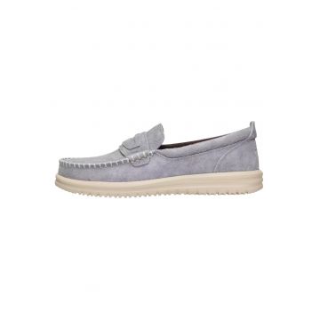 Męskie Buty Mokasyny Wsuwane Zamszowe NXT Loafer - Gri