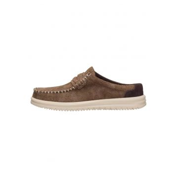 Męskie Lekkie Buty Mokasyny Wsuwane Zamszowe Wally NXT Mule - Maro