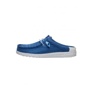 Męskie Lekkie Mokasyny Buty Wsuwane Wally Slip Multi Mesh - Albastru