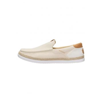Męskie Lekkie Mokasyny Espadryle Buty Wsuwane Harbor Loafer - Bej