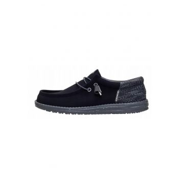 Męskie Oddychające Wygodne Mokasyny Wally Funk Multi Mesh - Negru