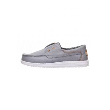 Mocasini Hey Dude - Wally Cru Stretch Canvas - gri - Gri