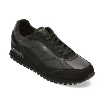 Pantofi sport BOSS negri, 8929, din piele ecologica