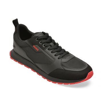 Pantofi sport HUGO negri, 6568, din material textil