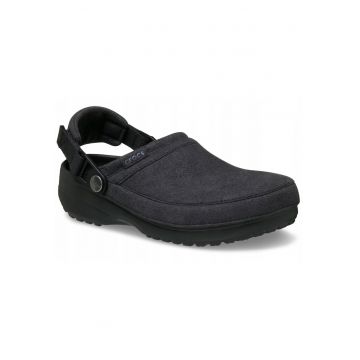 Saboti barbati -  Classic Crafted Vegan Suede Clog 211930 - negru - Negru