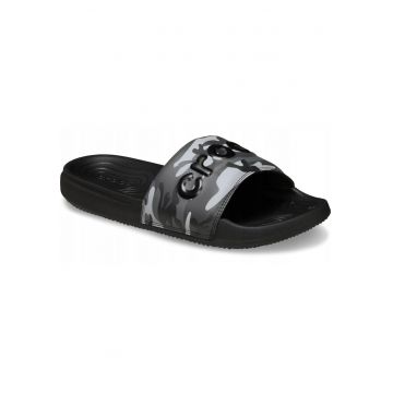 Slapi barbati -  All Day Camouflage Slide - negru gri - talpa Croslite - Negru