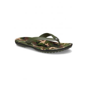 Slapi  Crocband Printed Flip - US Verde - Army Green/Black - Verde