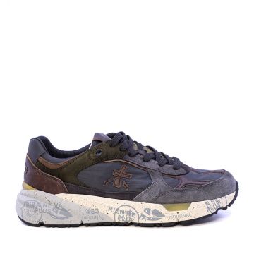 Sneakers bărbați Premiata Mase gri din piele și textil 1692BP8427GR