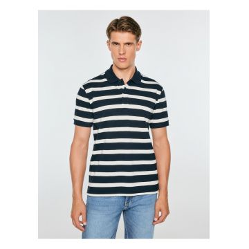 Tricou polo in dungi - din bumbac Talus 403