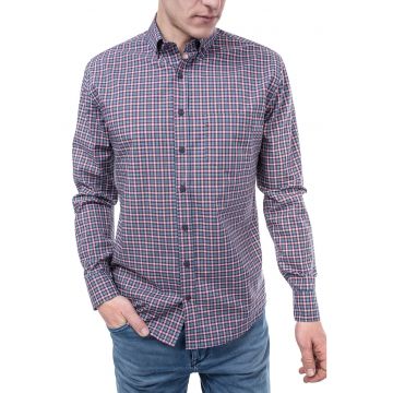 Camasa slim fit cu buzunar pe piept