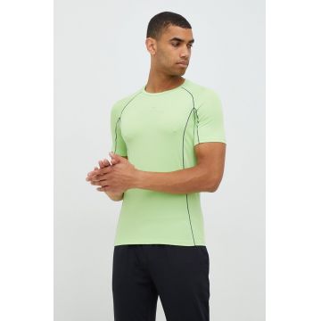 4F tricou de alergare culoarea verde, cu imprimeu