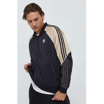 adidas Originals bluza barbati, culoarea negru, modelator