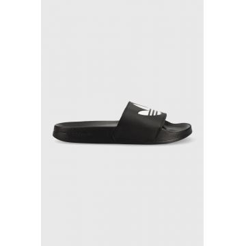 adidas Originals papuci Adilette FU8298 bărbați, culoarea negru FU8298-CBLACK/WHT