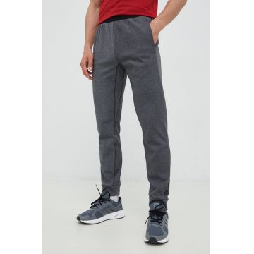 adidas Performance pantaloni de trening Yoga Studio barbati, culoarea negru, melanj