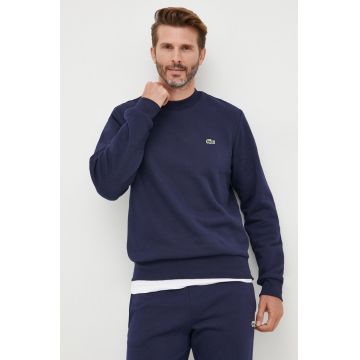 Lacoste bluză bărbați, culoarea bleumarin, uni SH9608-132