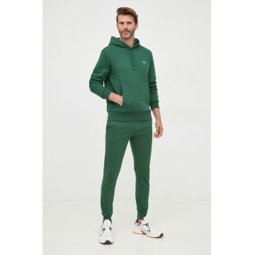 Lacoste bluză bărbați, culoarea verde, uni SH9623-031