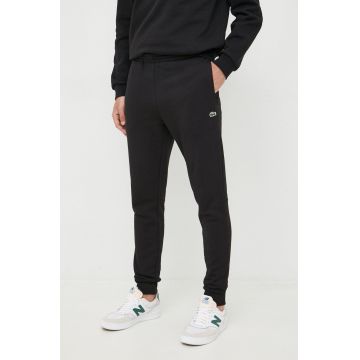 Lacoste pantaloni de trening bărbați, culoarea negru, uni XH9624-132