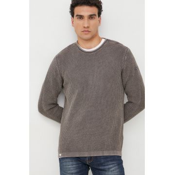 Pepe Jeans pulover de bumbac barbati, culoarea maro, light